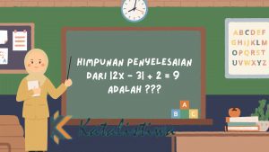 Himpunan penyelesaian dari |2x - 3| + 2 = 9 adalah