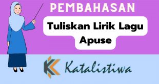 Tuliskan Lirik Lagu Apuse