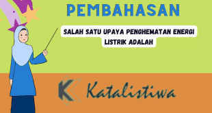 Salah satu upaya penghematan energi listrik adalah
