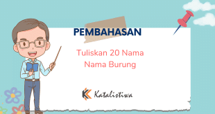 Tuliskan 20 Nama Nama Burung