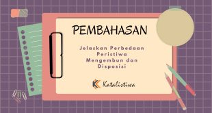 Jelaskan Perbedaan Peristiwa Mengembun dan Disposisi