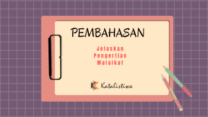 Jelaskan Pengertian Malaikat