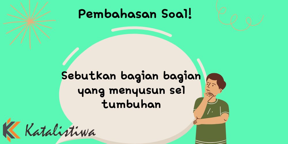 Sebutkan bagian bagian yang menyusun sel tumbuhan!