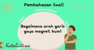 Bagaimana arah garis gaya magnet bumi