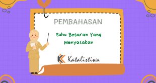 Suhu Besaran Yang Menyatakan
