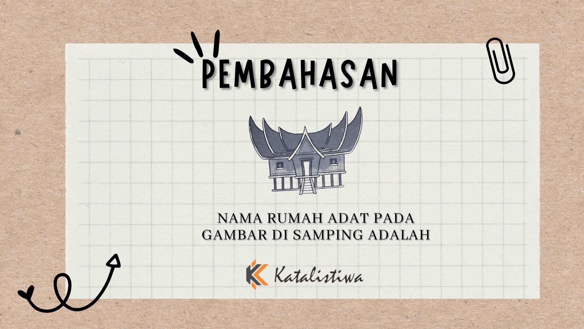 Nama Rumah Adat Pada Gambar di Samping Adalah