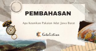 Apa Keunikan Pakaian Adat Jawa Barat
