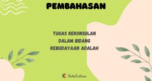 Tugas Kekonsulan Dalam Bidang Kebudayaan Adalah