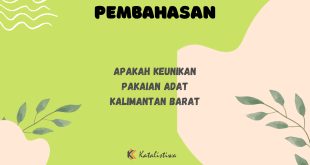 Apakah Keunikan Pakaian Adat Kalimantan Barat