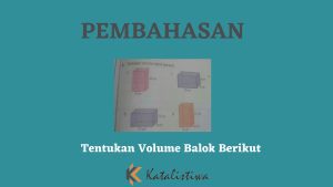 Tentukan Volume Balok Berikut