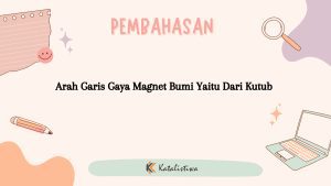 Arah Garis Gaya Magnet Bumi Yaitu Dari Kutub 