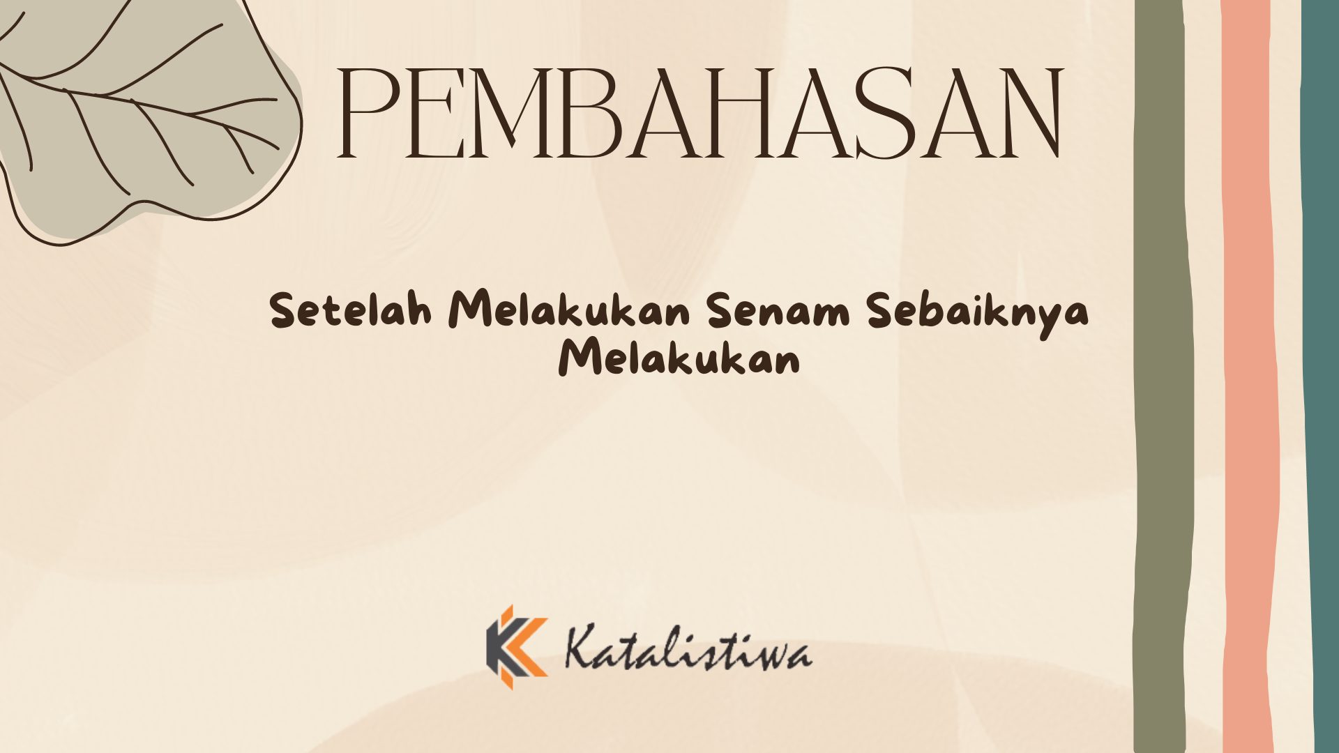 Setelah Melakukan Senam Sebaiknya Melakukan