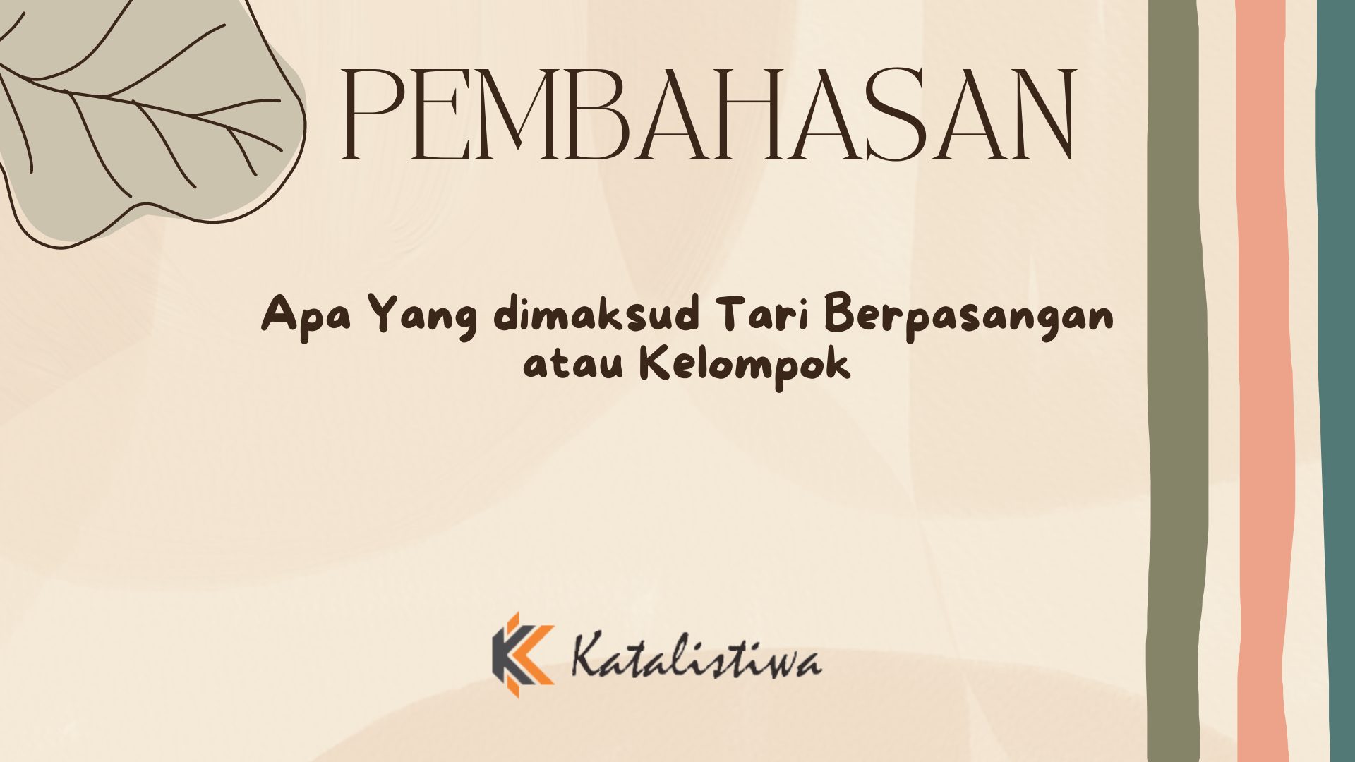 Apa Yang dimaksud Tari Berpasangan atau Kelompok