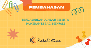 Berdasarkan Jumlah Peserta Pameran di Bagi Menjadi