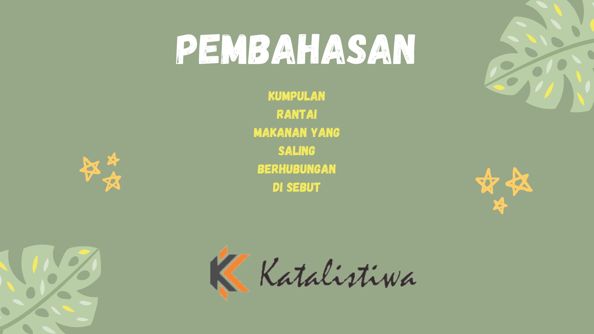 Kumpulan Rantai Makanan Yang Saling Berhubungan di Sebut