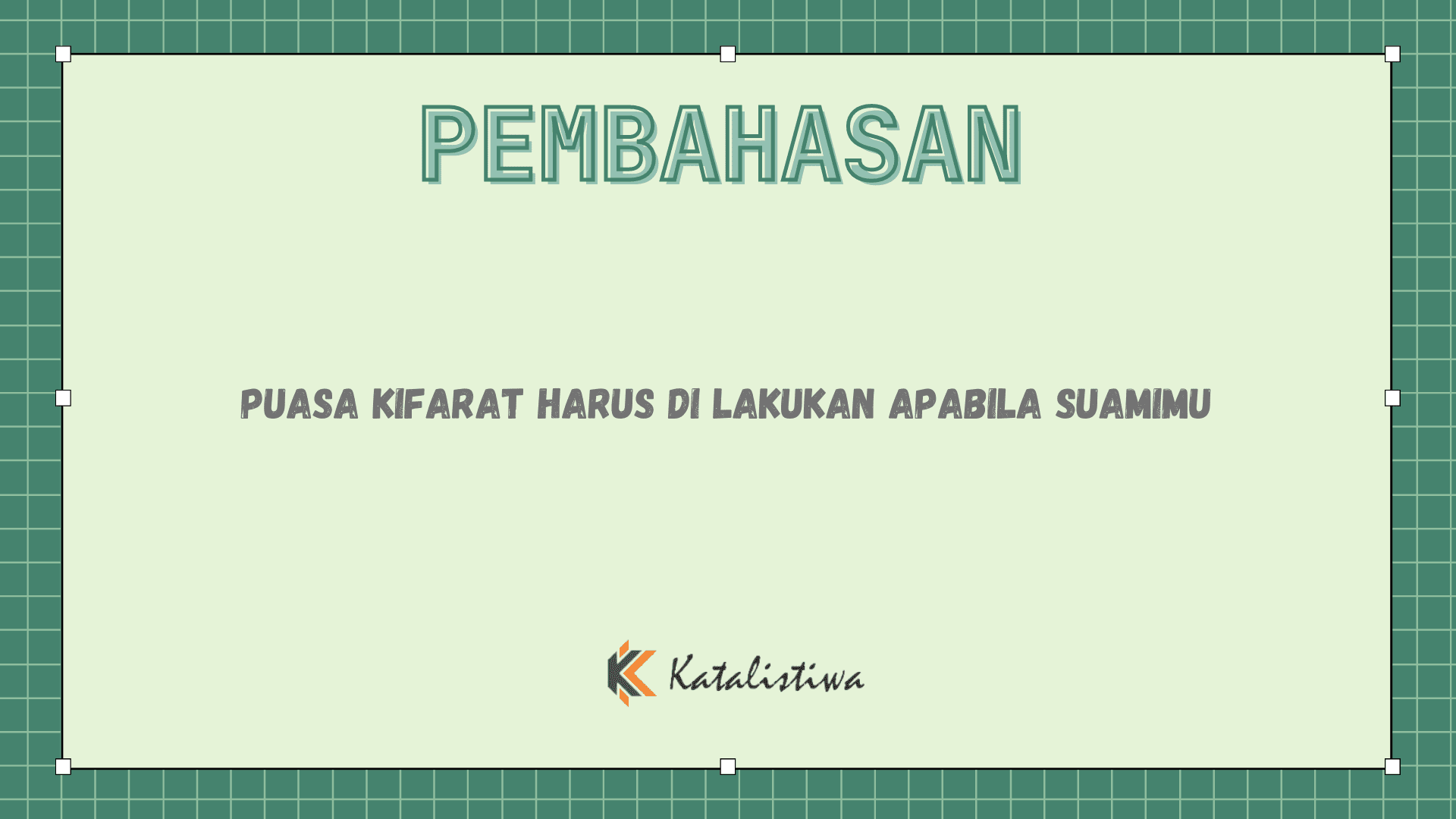Puasa Kifarat Harus di Lakukan Apabila Suamimu