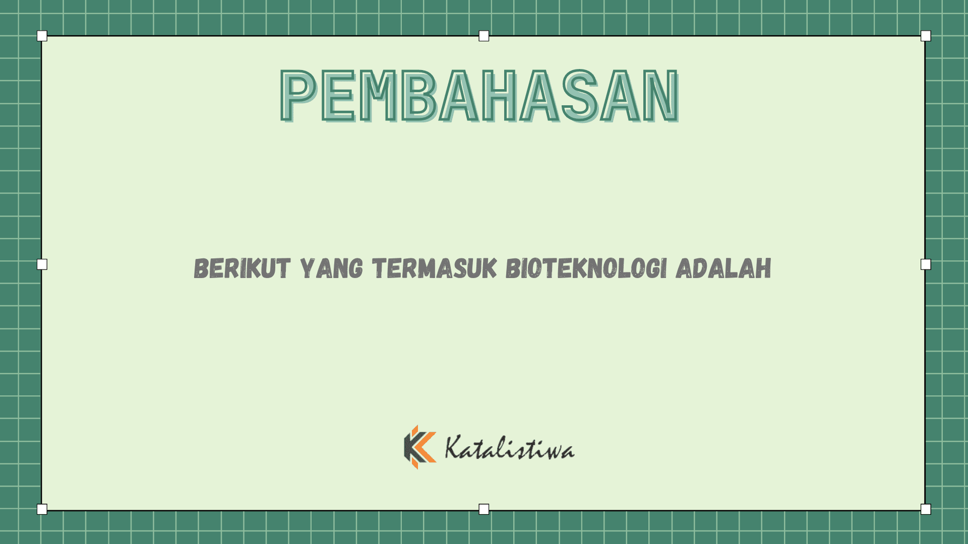 Berikut Yang Termasuk Bioteknologi Adalah