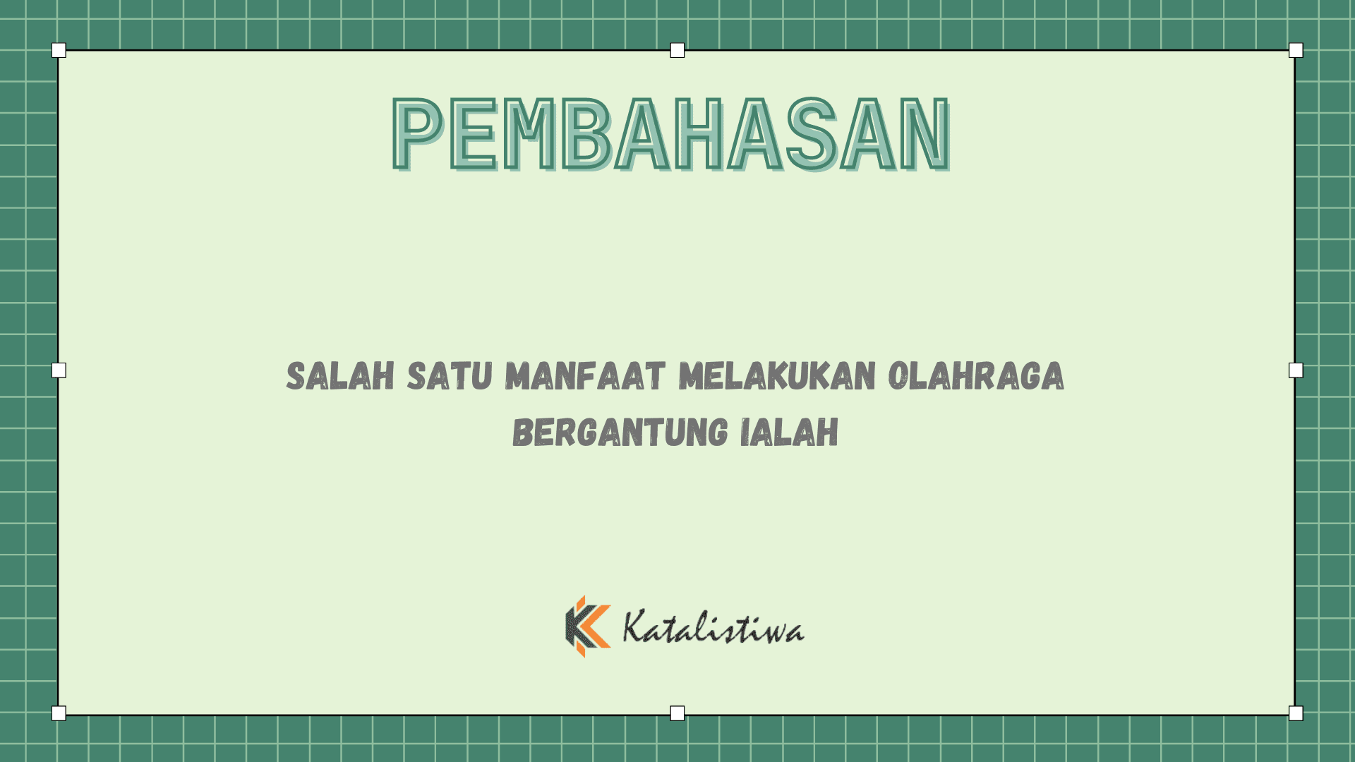 Salah Satu Manfaat Melakukan Olahraga Bergantung Ialah