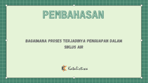 Bagaimana Proses Terjadinya Penguapan Dalam Siklus Air