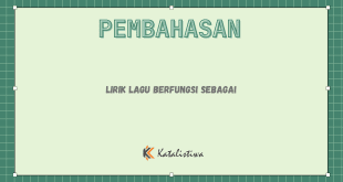 Lirik Lagu Berfungsi Sebagai