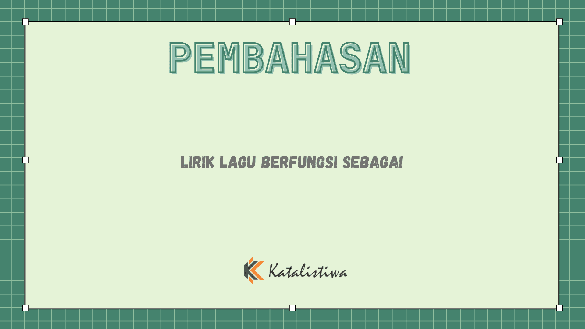 Lirik Lagu Berfungsi Sebagai