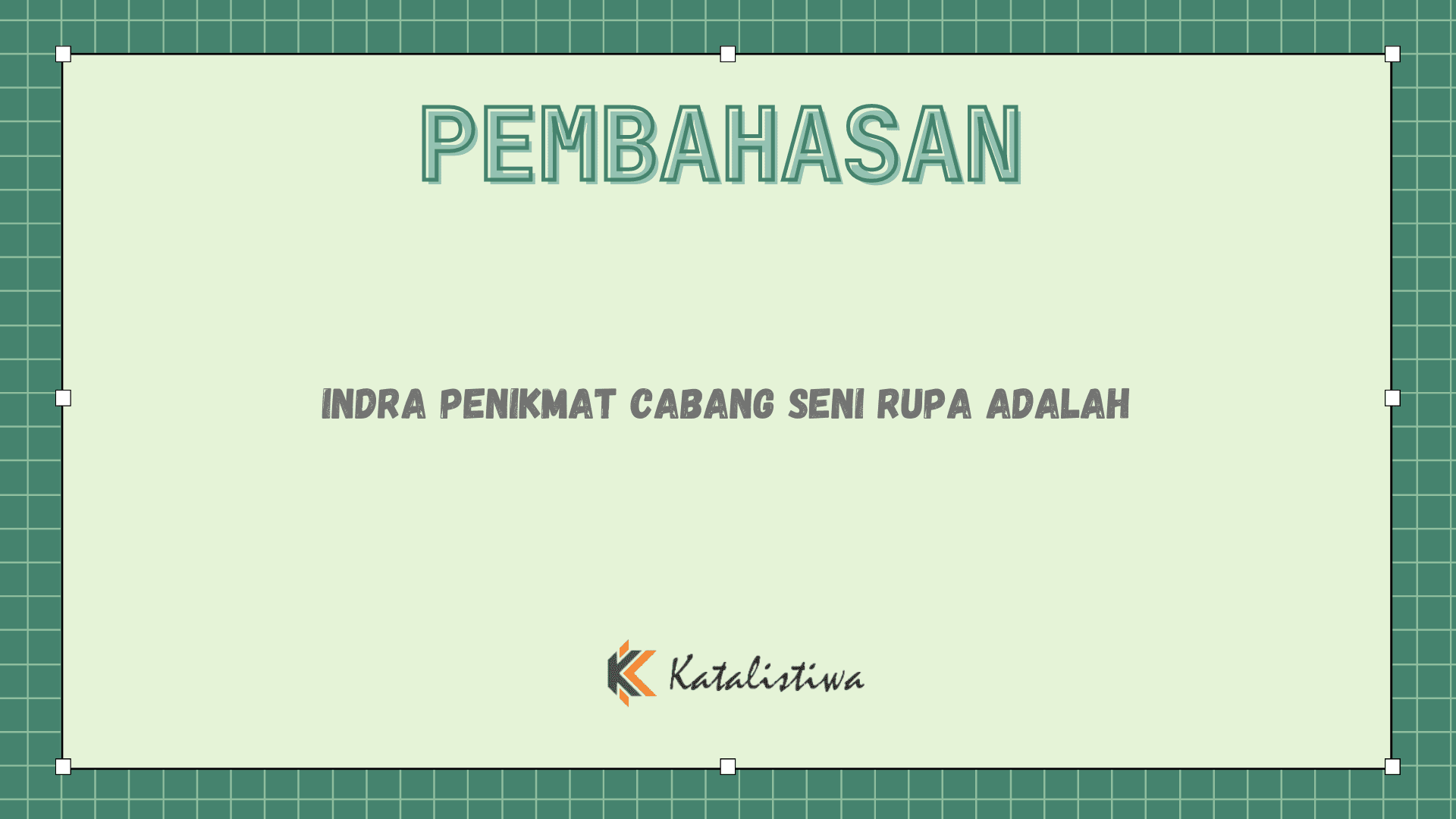 Indra Penikmat Cabang Seni Rupa Adalah