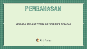 Mengapa Reklame Termasuk Seni Rupa Terapan