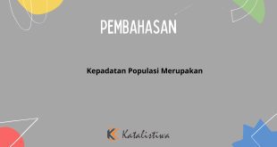 Kepadatan Populasi Merupakan