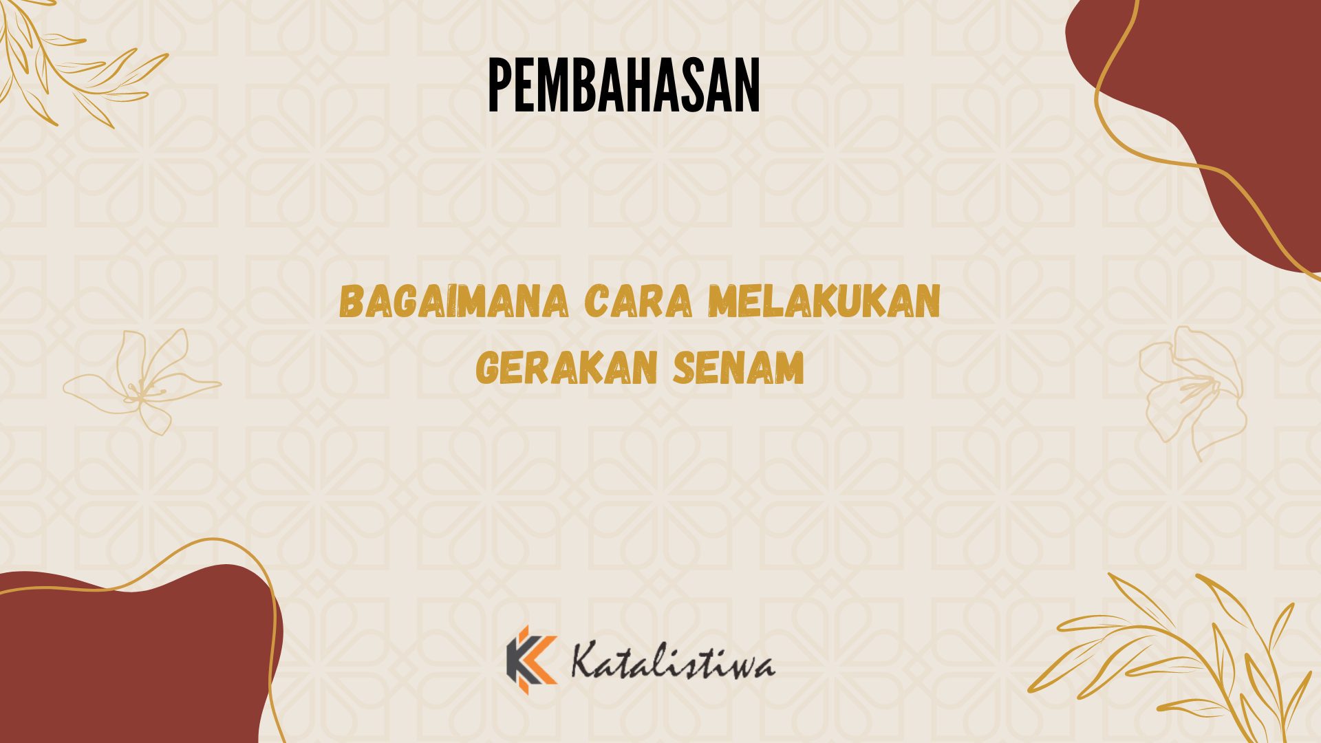 Bagaimana Cara Melakukan Gerakan Senam