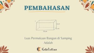 Luas Permukaan Bangun di Samping Adalah