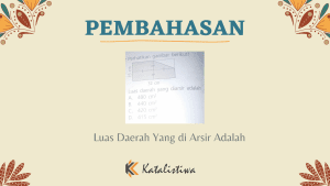 Luas Daerah Yang di Arsir Adalah