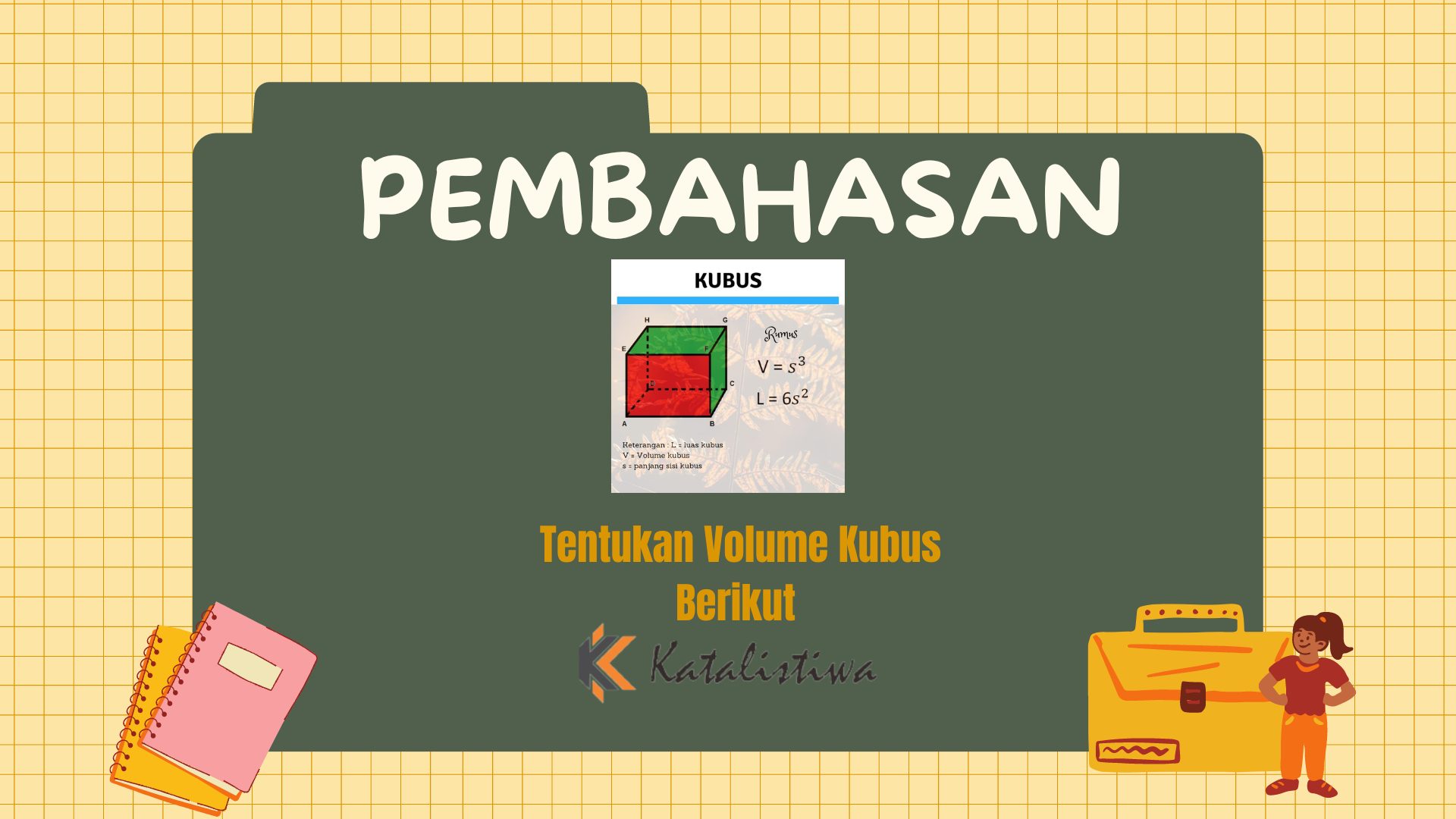 Tentukan Volume Kubus Berikut