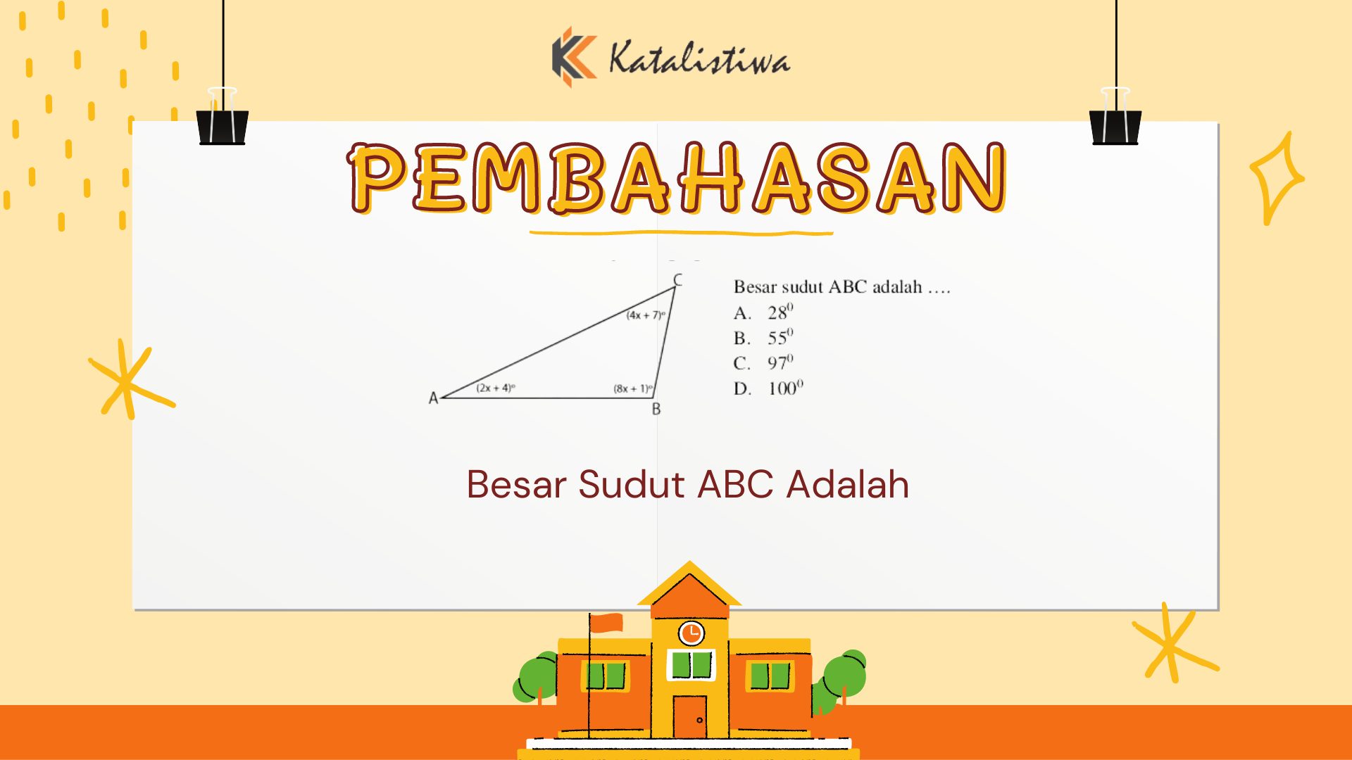 Besar Sudut ABC Adalah