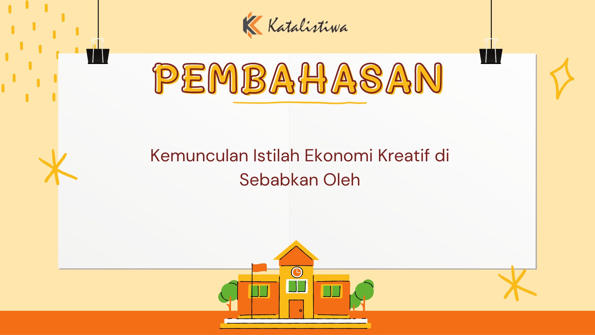 Kemunculan Istilah Ekonomi Kreatif di Sebabkan Oleh