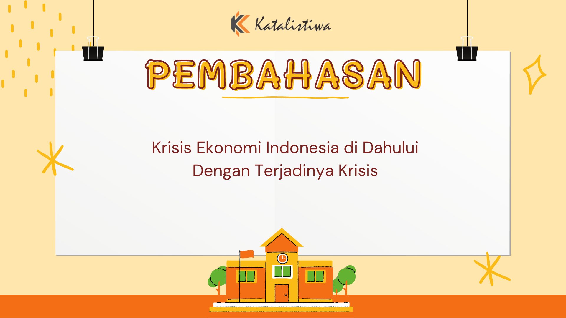 Krisis Ekonomi Indonesia di Dahului Dengan Terjadinya Krisis