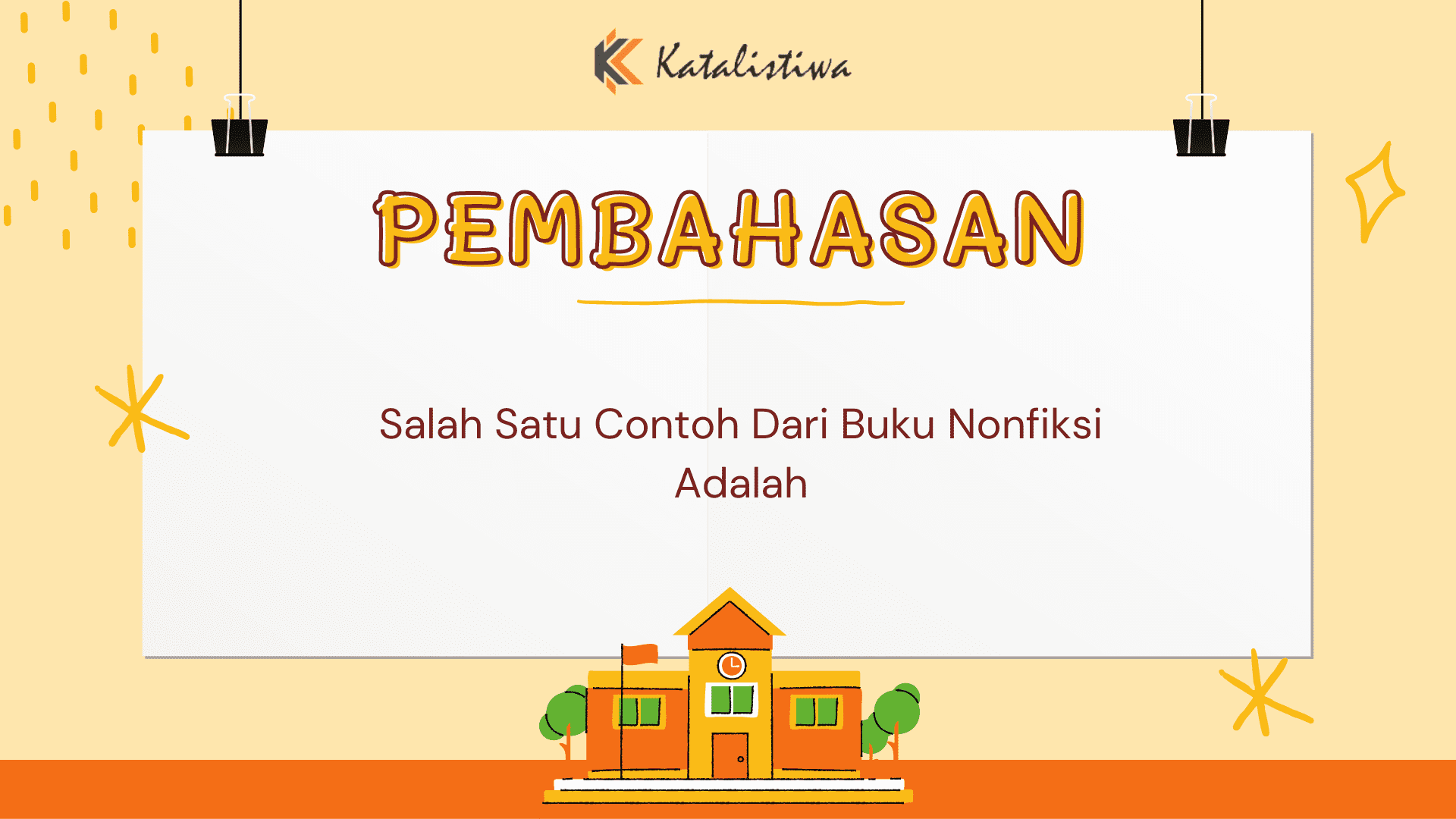 Salah Satu Contoh Dari Buku Nonfiksi Adalah