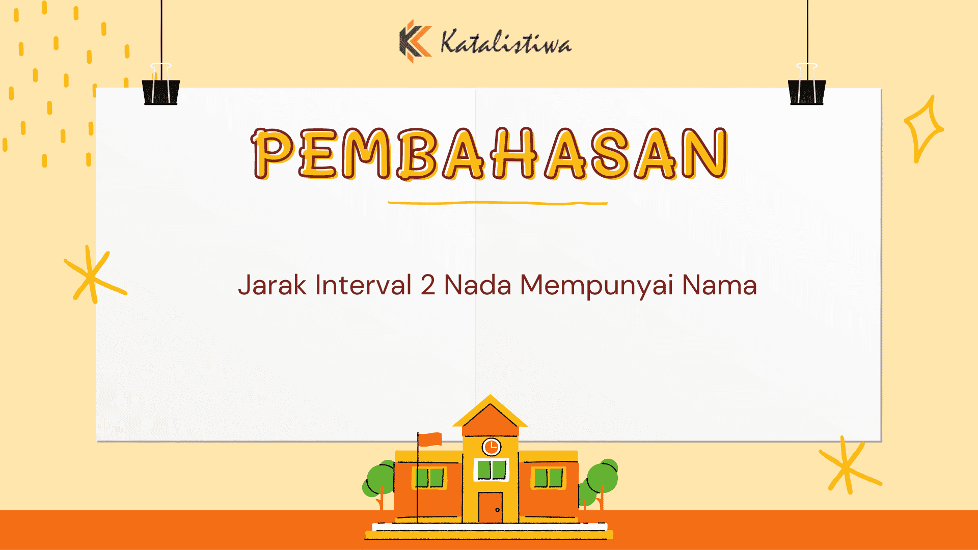 Jarak Interval 2 Nada Mempunyai Nama