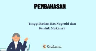Tinggi Badan Ras Negroid dan Bentuk Mukanya