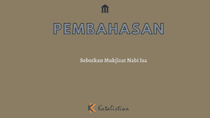 Sebutkan Mukjizat Nabi Isa