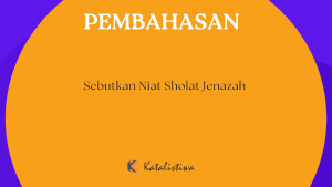 Sebutkan Niat Sholat Jenazah 