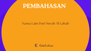 Nama Lain Dari Surah Al Lahab
