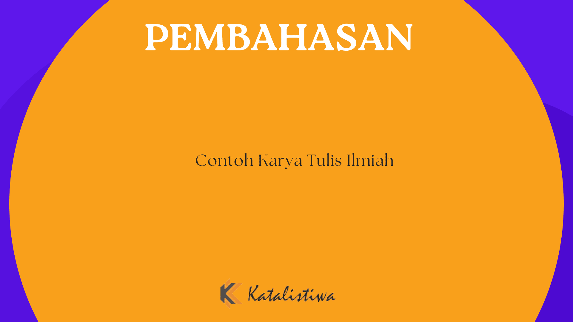 Contoh Karya Tulis Ilmiah