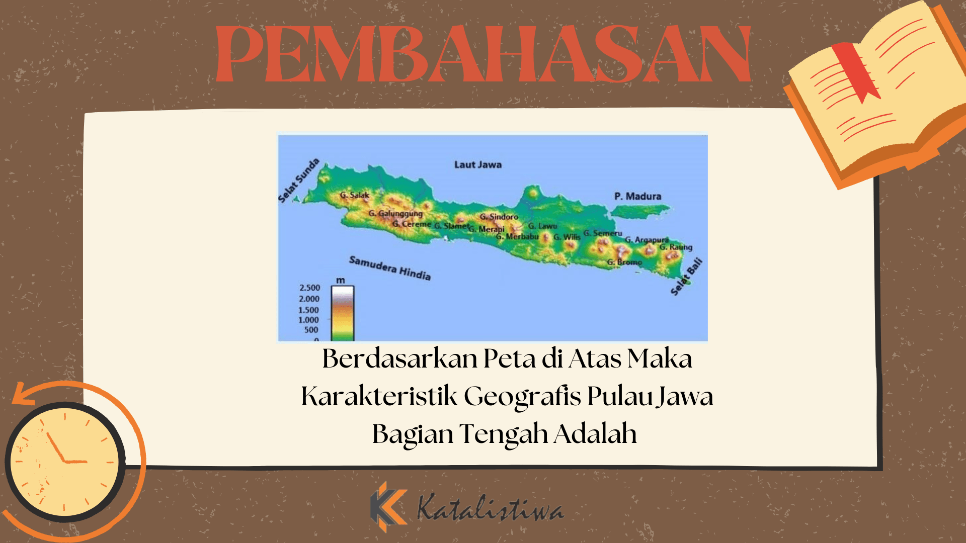 Berdasarkan Peta di Atas Maka Karakteristik Geografis Pulau Jawa Bagian Tengah Adalah