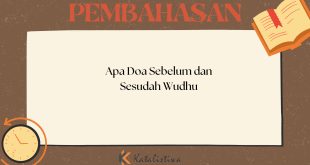 Apa Doa Sebelum dan Sesudah Wudhu