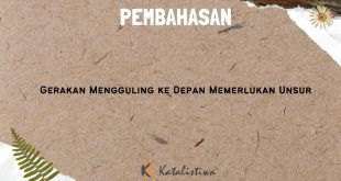 Gerakan Mengguling ke Depan Memerlukan Unsur