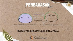 Rumus Volume Setengah Bola Pejal