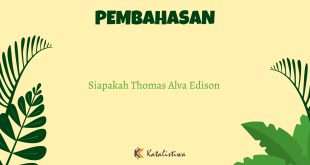 Siapakah Thomas Alva Edison