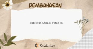 Runtuyan Acara di Tutup ku