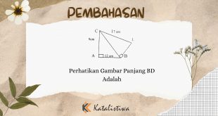 Perhatikan Gambar Panjang BD Adalah