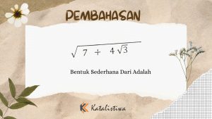 Bentuk Sederhana Dari Adalah